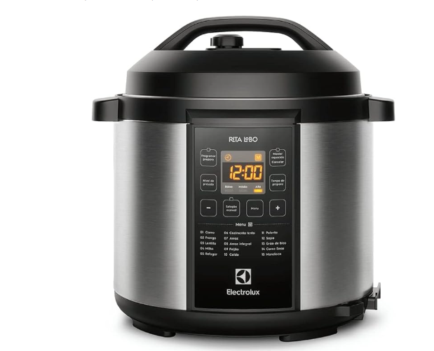 Panela de pressão Elétrica, PCC20, 6L, Preto, 127V, Electrolux