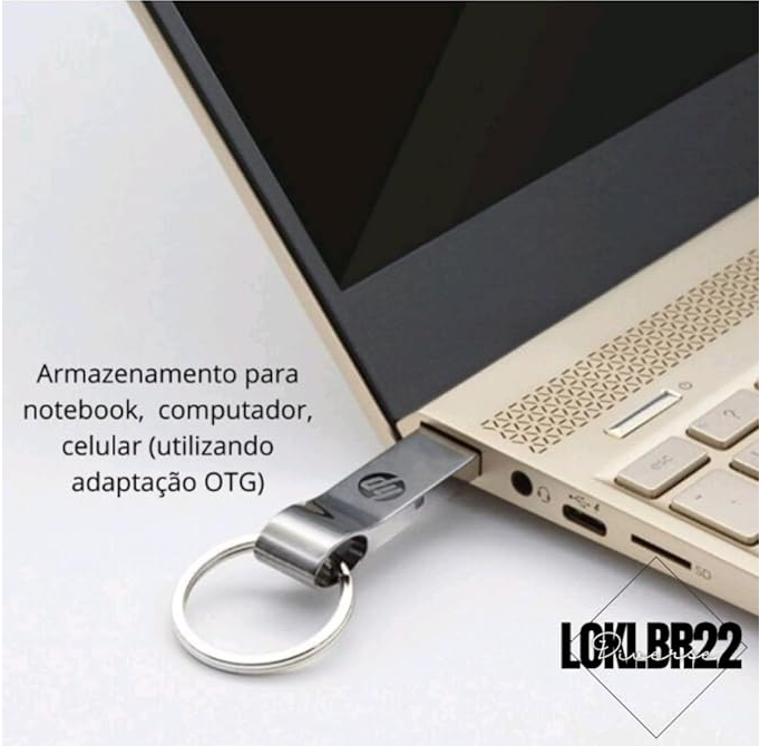 Pendrive Metal 2 Tb Armazenamento