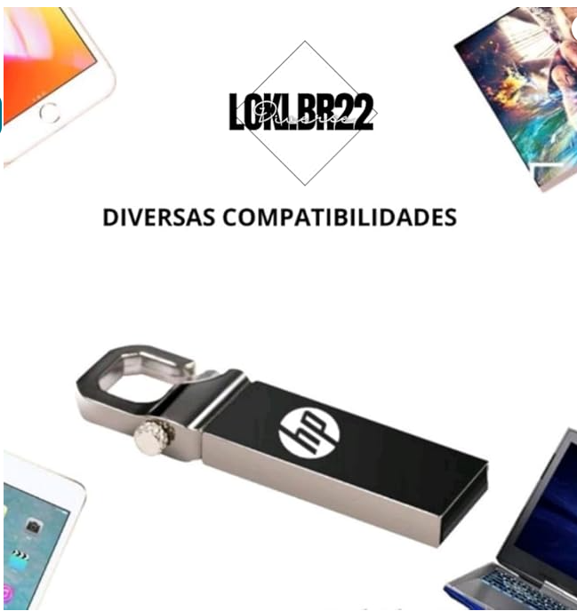 Pendrive Metal 2 Tb Armazenamento