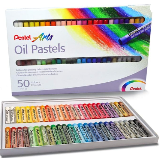 Pentel Giz Pastel Oleoso 50 Cores PHN-50