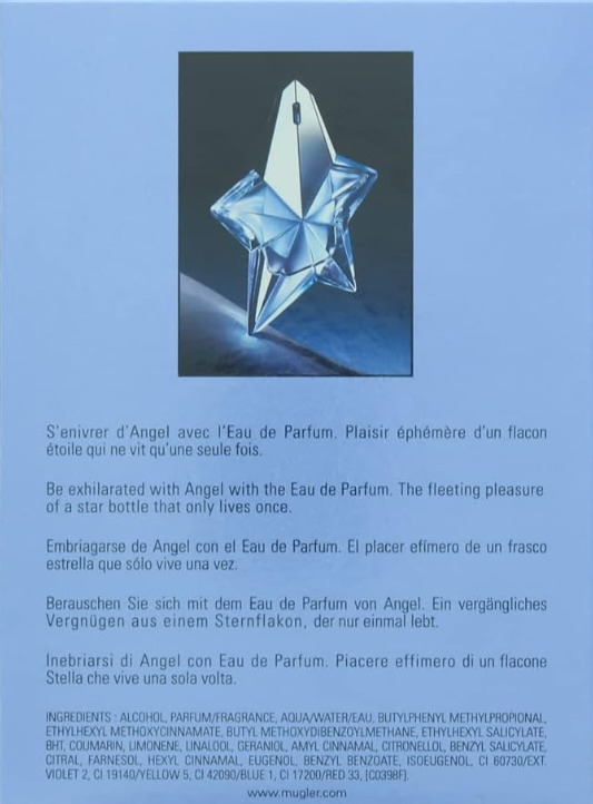 Perfume Angel Edp, Thierry Mugler